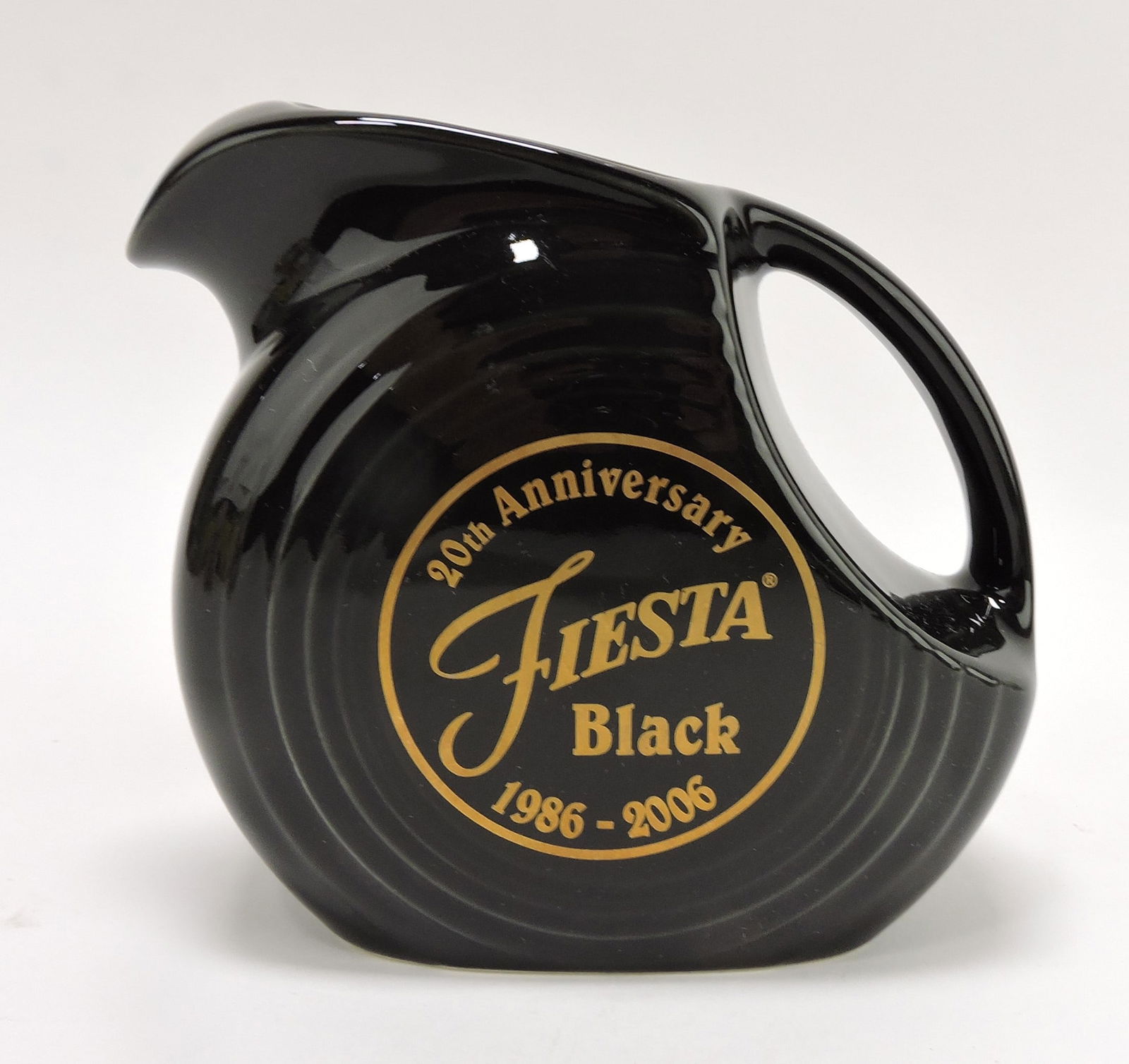 Fiesta Post 86 disc juice pitcher, black, (1 of 1)