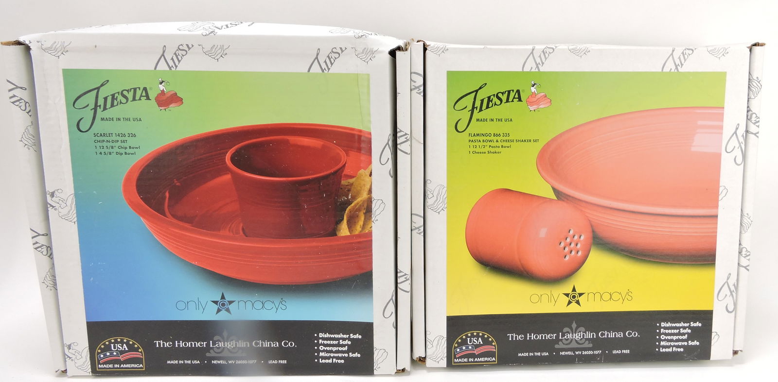 Fiesta Post 86 scarlet chip dip set and (1 of 1)