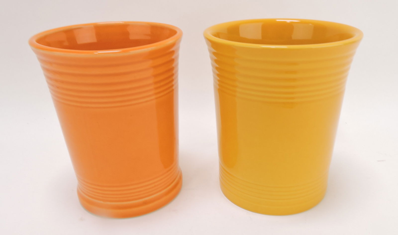Fiesta Post 86 marigold and tangerine: utensil crocks