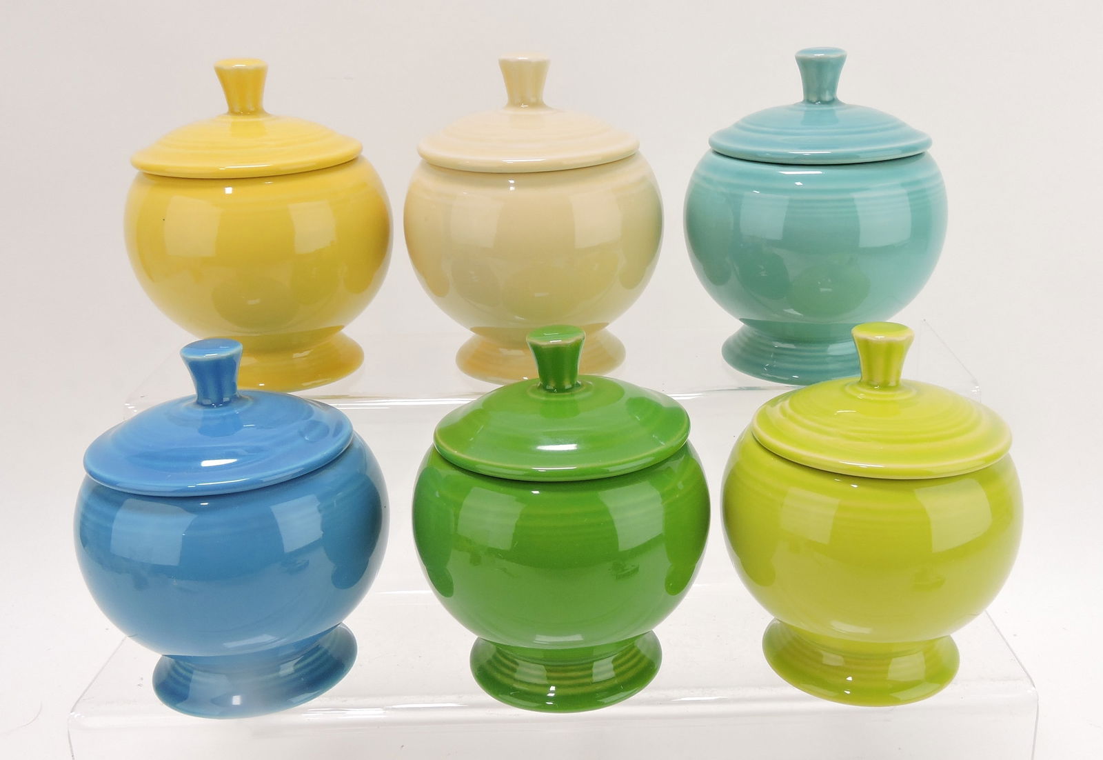 Fiesta Post 86 lot of 6 sugars, mixed: .