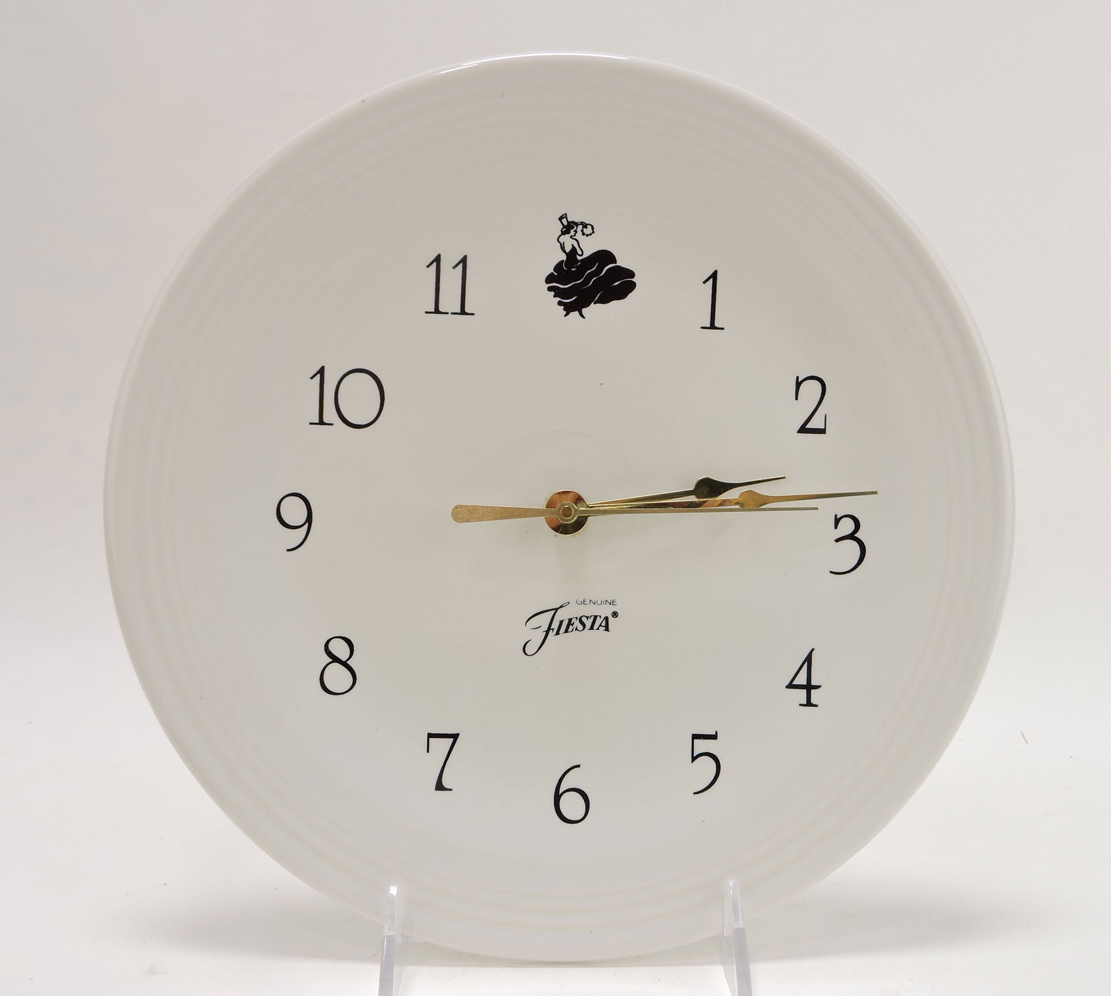 Fiesta Post 86 plate clock, white (1 of 1)