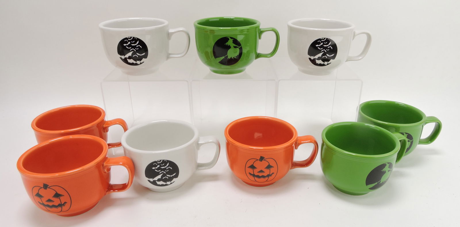 Fiesta Post 86 lot of 9 Halloween: jumbo cups
