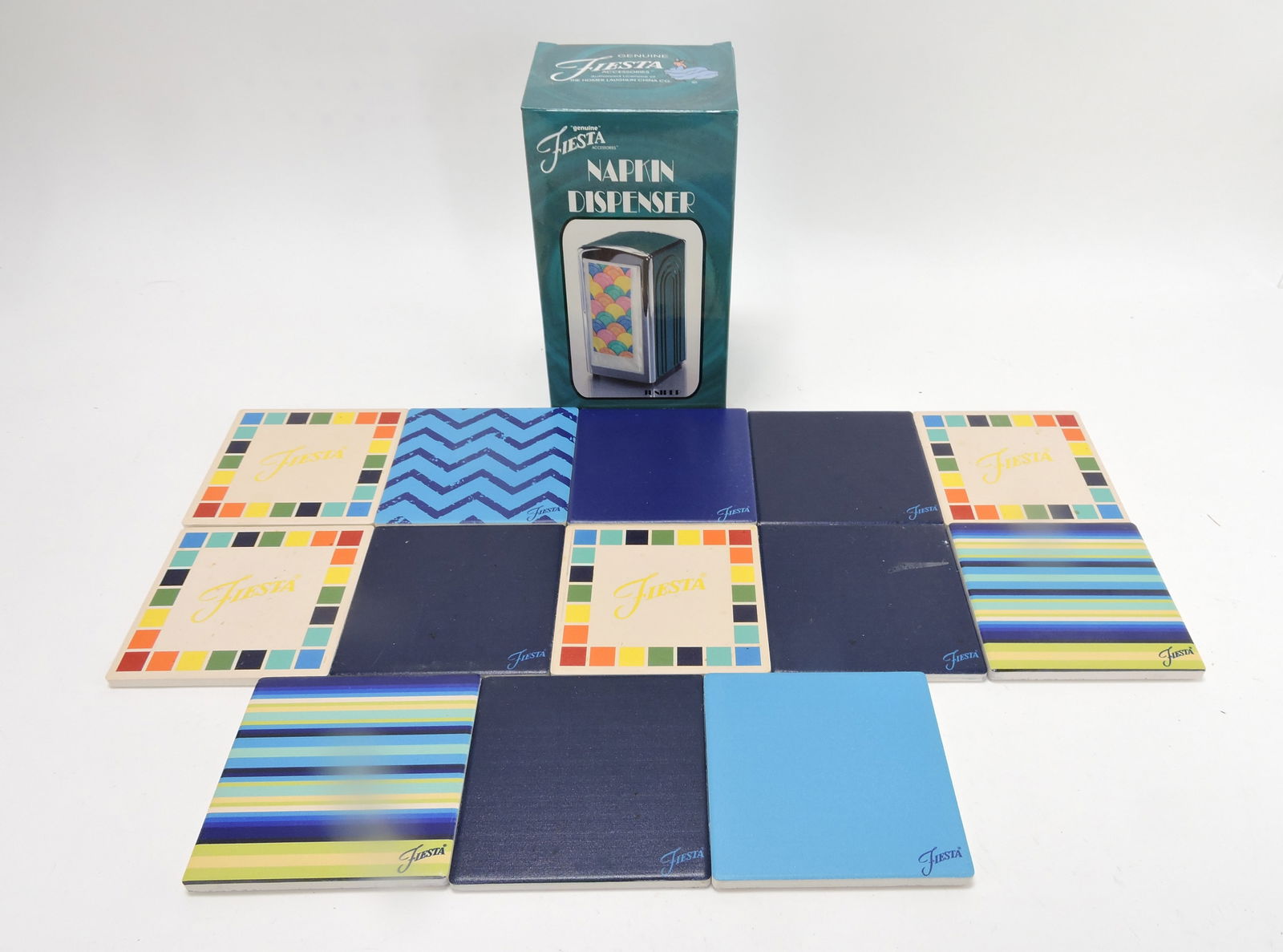 Fiesta Post 86 lot of 13 tile coasters and (1 of 1)