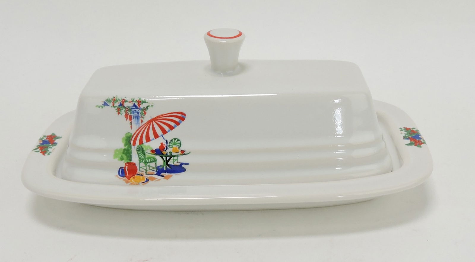 Fiesta Post 86 butter dish, Sunporch (1 of 1)