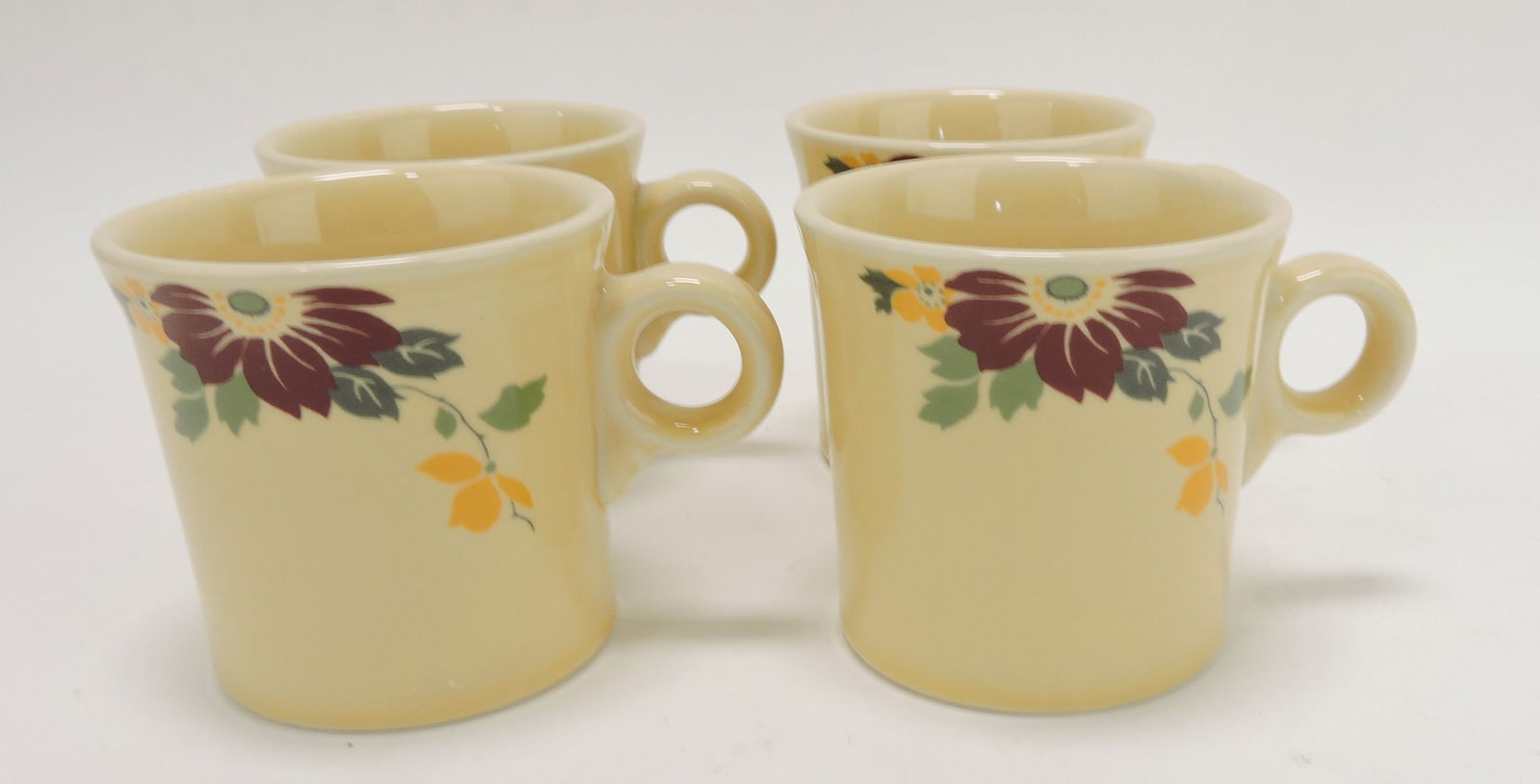Fiesta Post 86 clematis lot of 4 mugs (1 of 1)