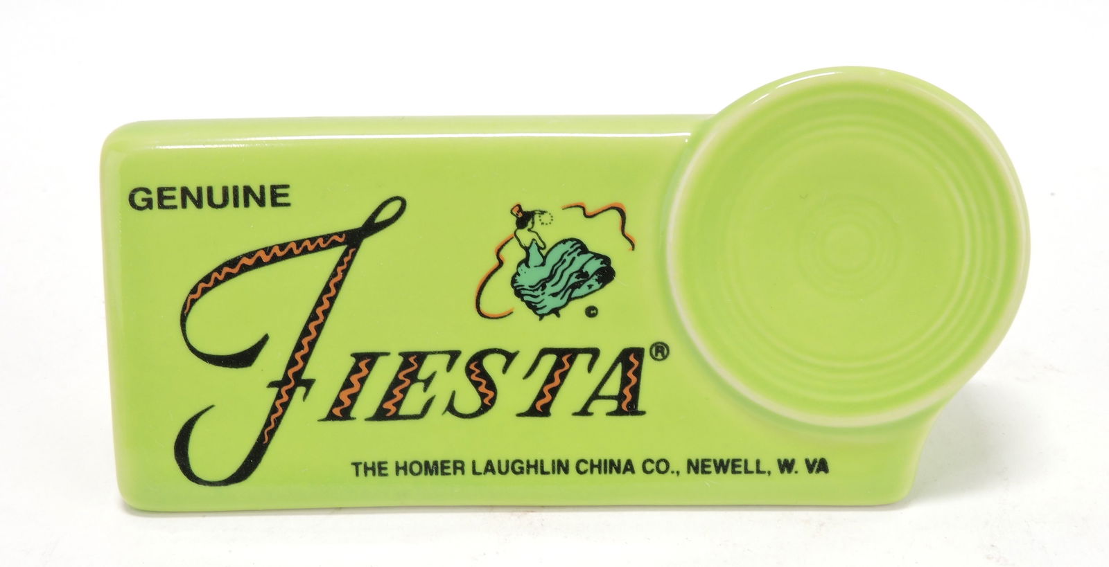 Fiesta Post 86 shelf sign, chartreuse (1 of 1)