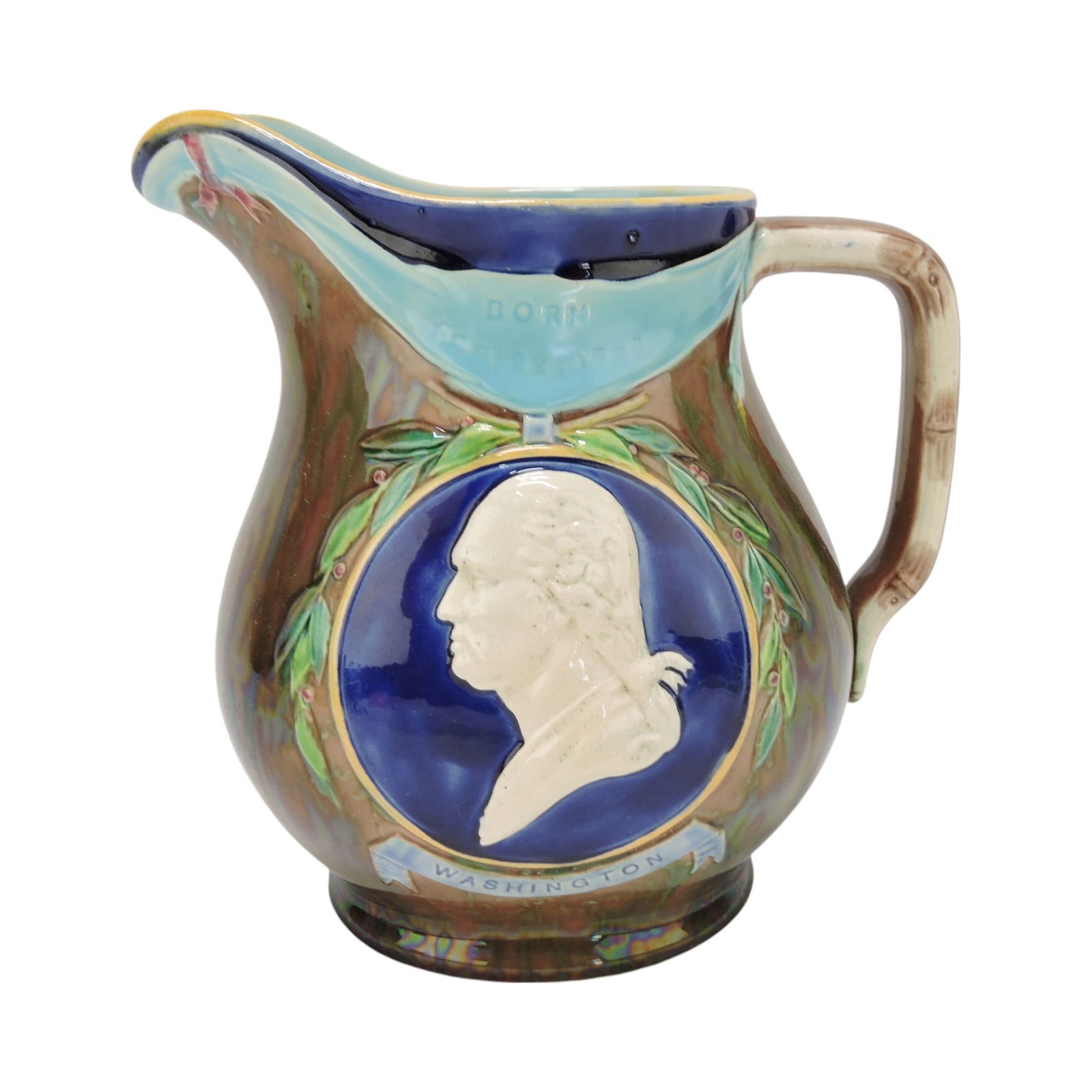 Copeland majolica centennial pitcher (1 of 3)