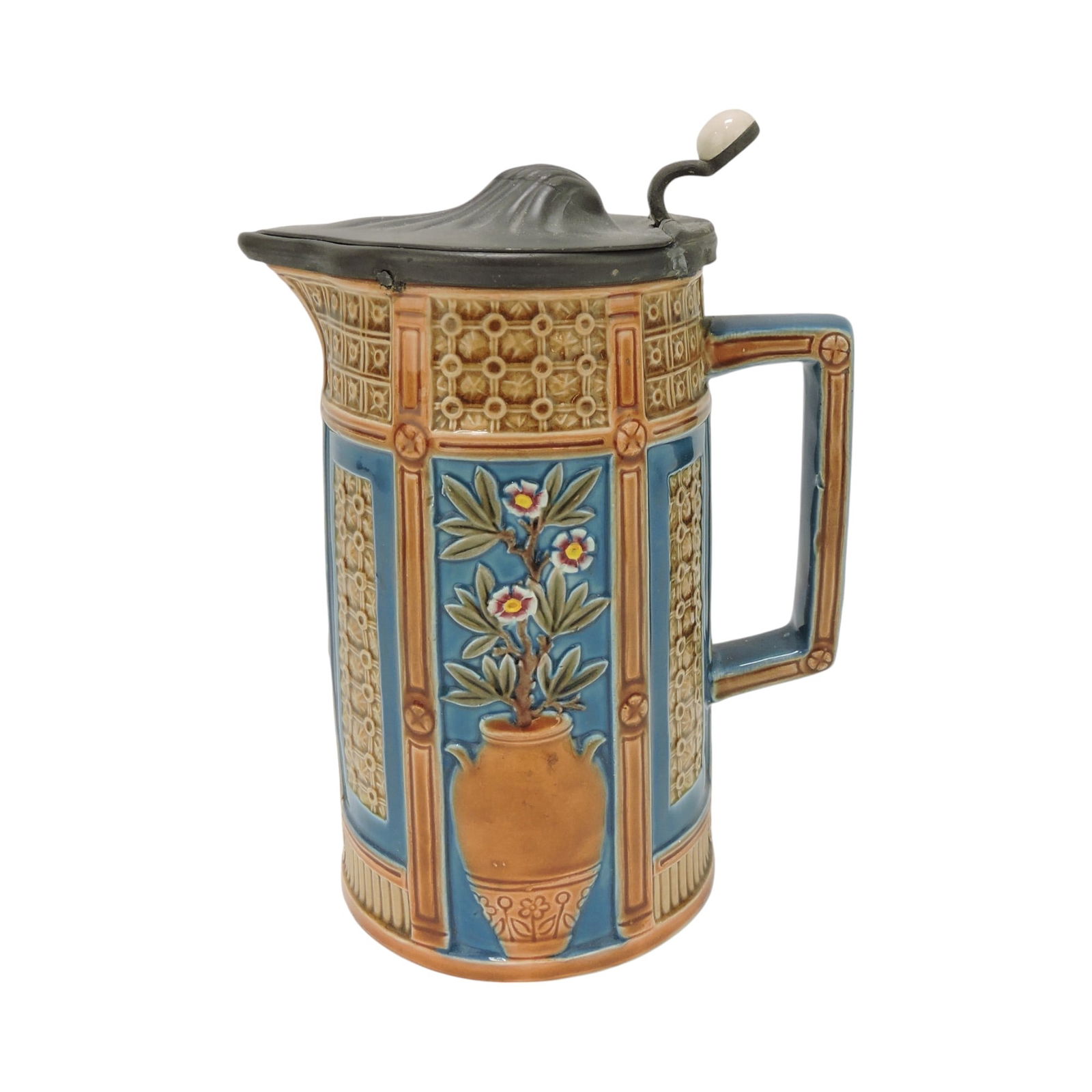 Wedgwood majolica Aesthetic pitcher (1 of 3)