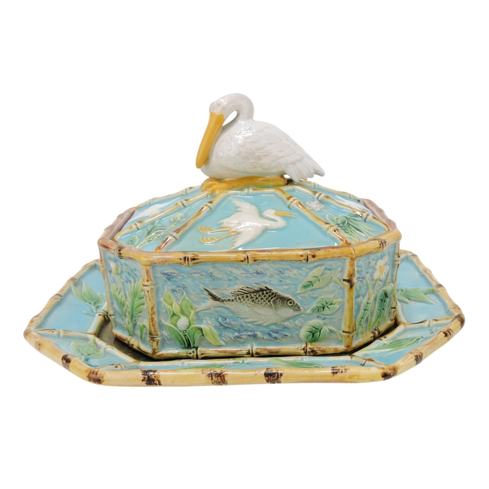 George Jones majolica sardine box (1 of 4)