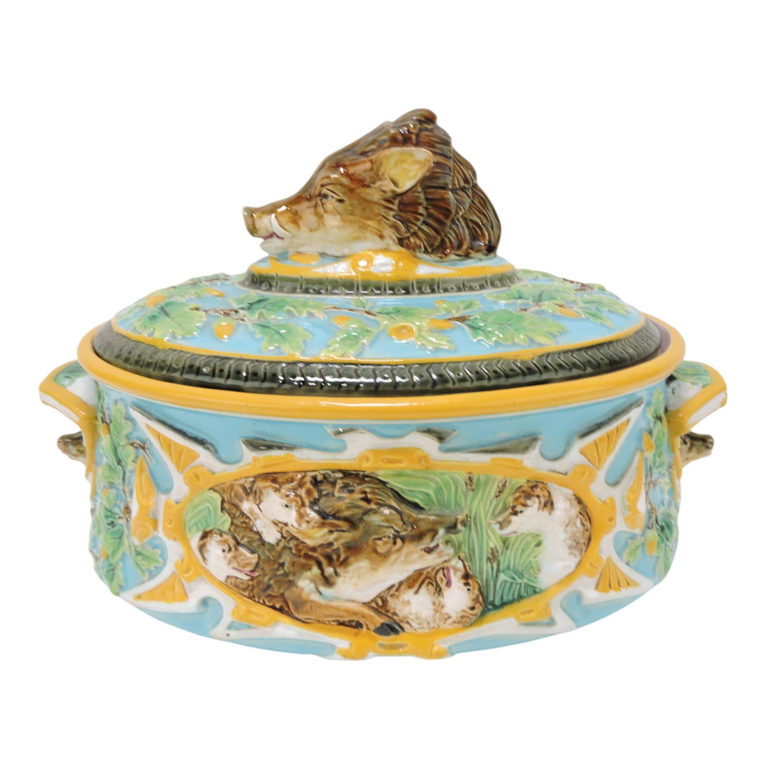 George Jones majolica game dish (1 of 5)