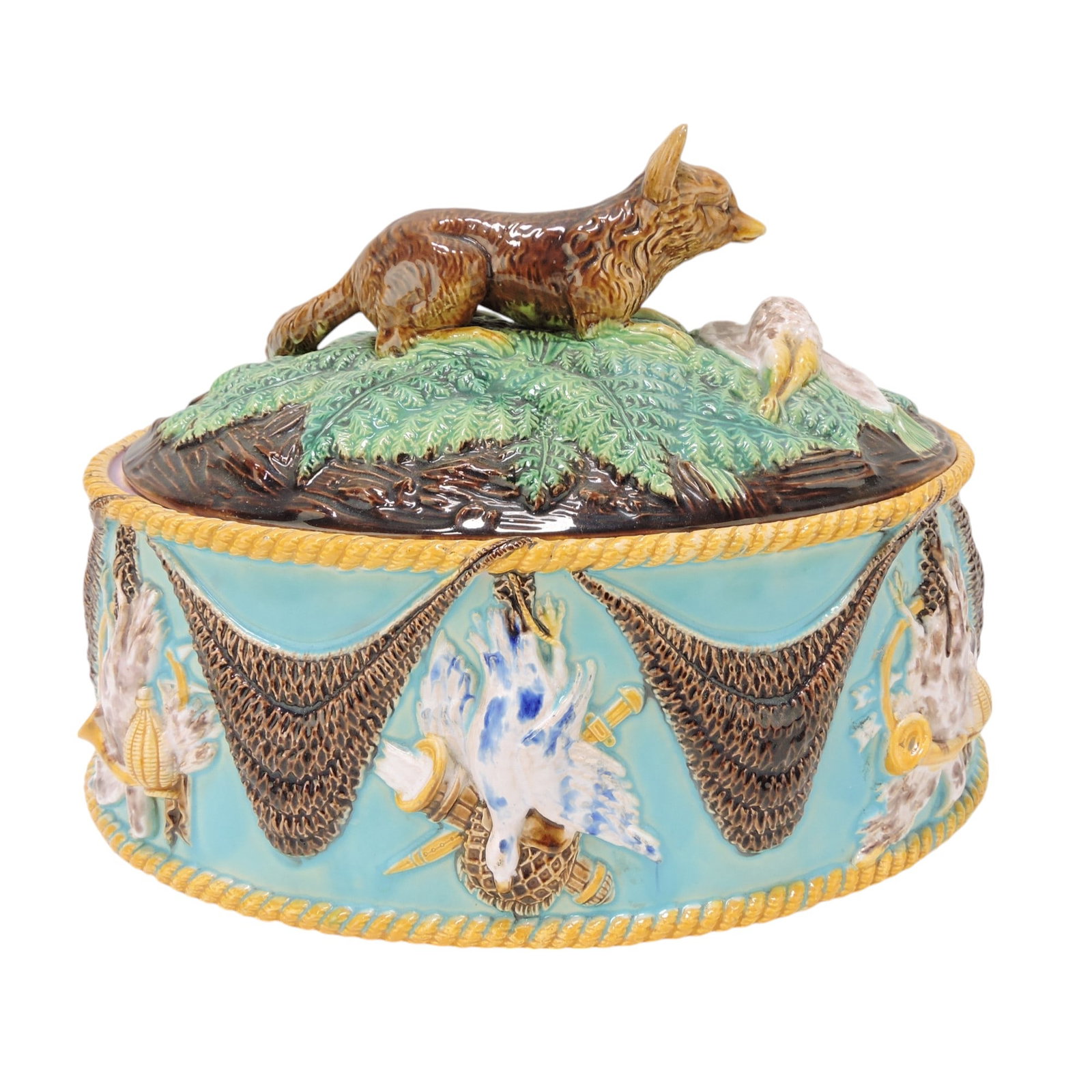 George Jones majolica game dish (1 of 6)