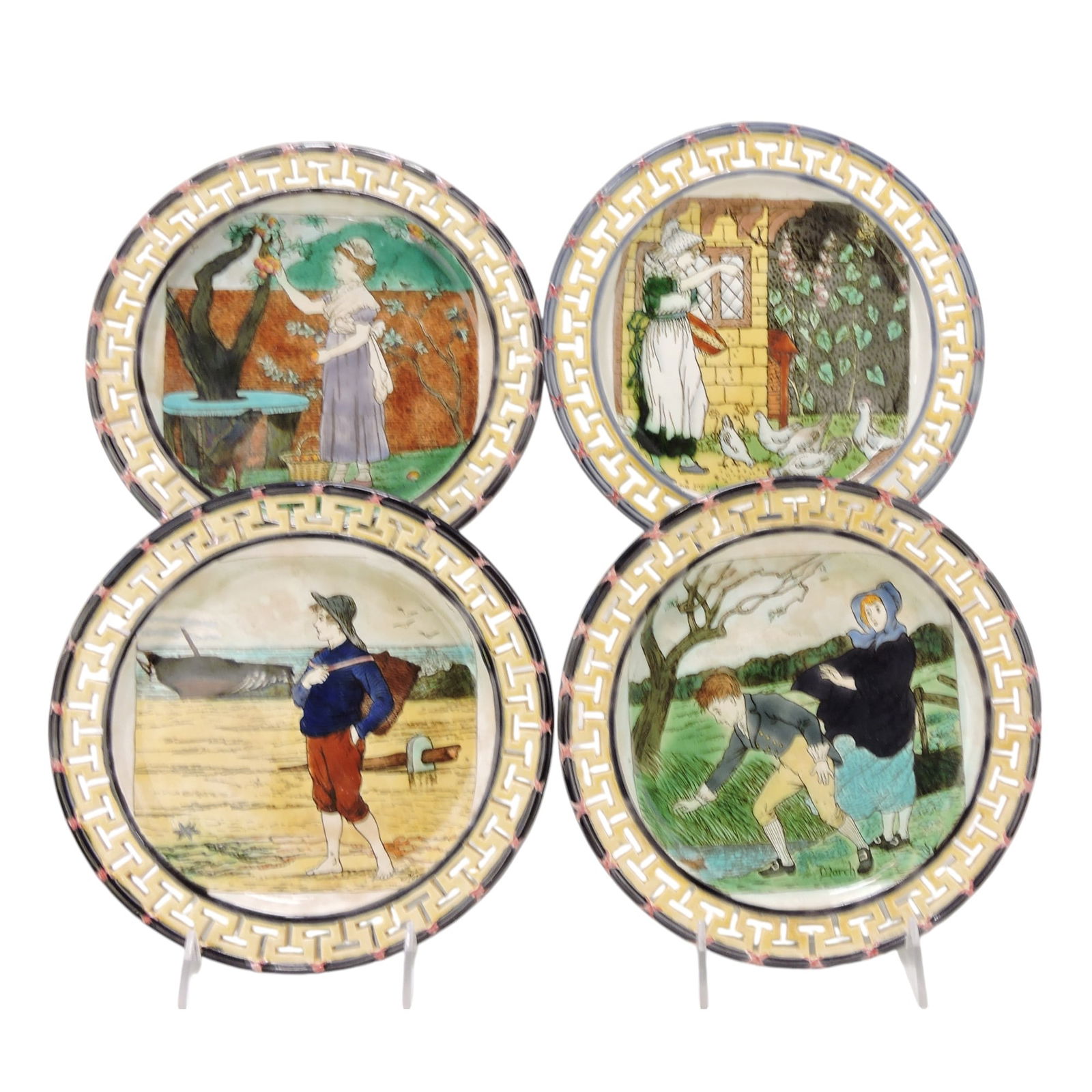 RARE Wedgwood majolica 8 3/4" (1 of 5)