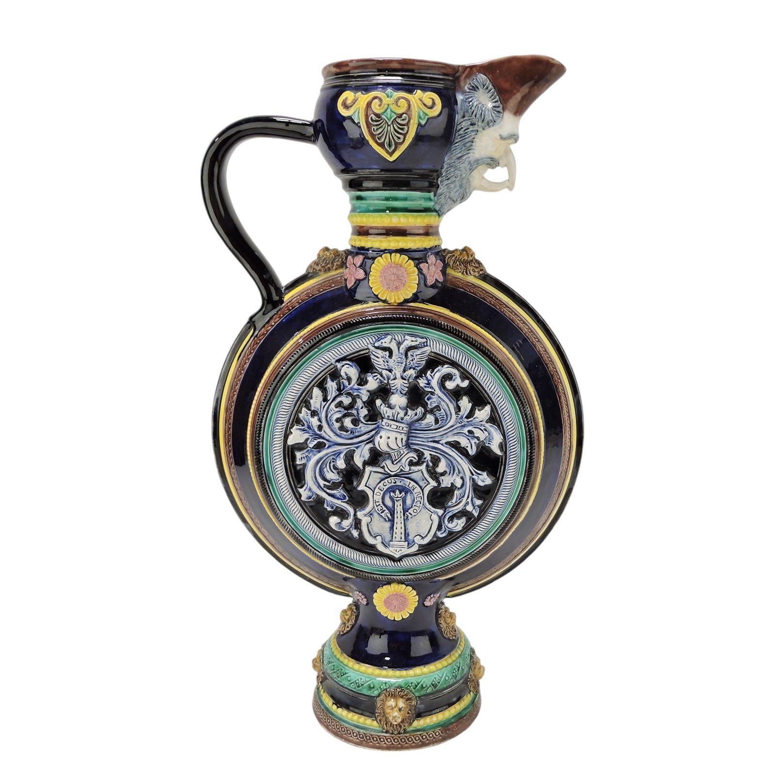 Hugo Lonitz majolica large cobalt (1 of 5)