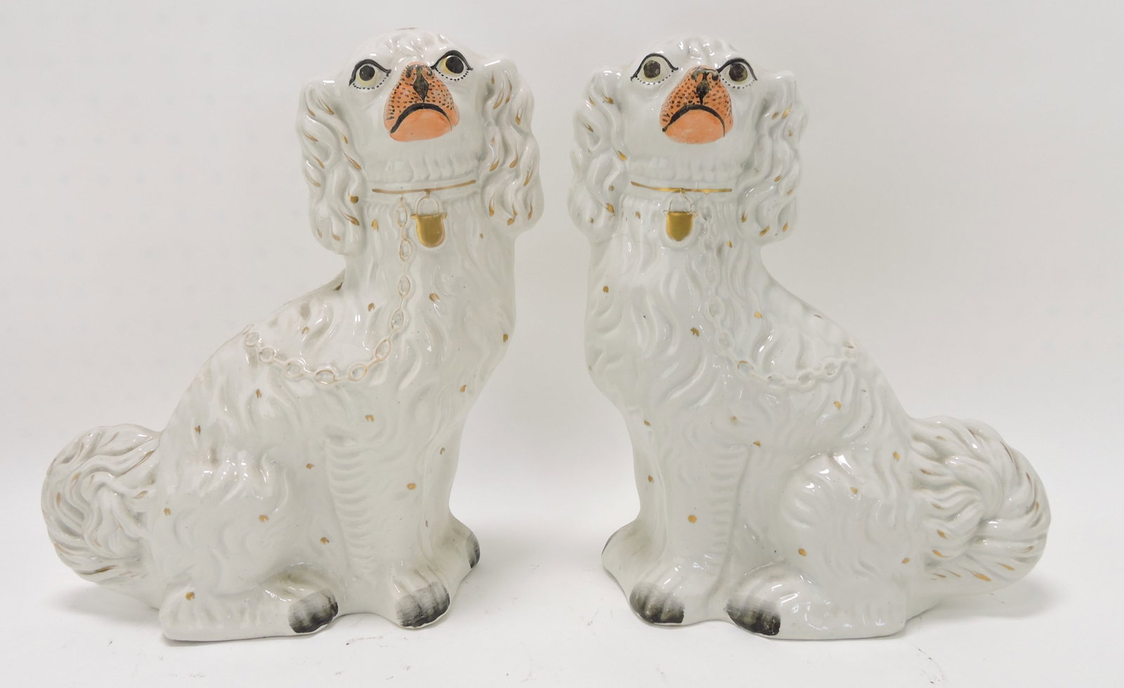 Staffordshire pair of spaniels, 12": .