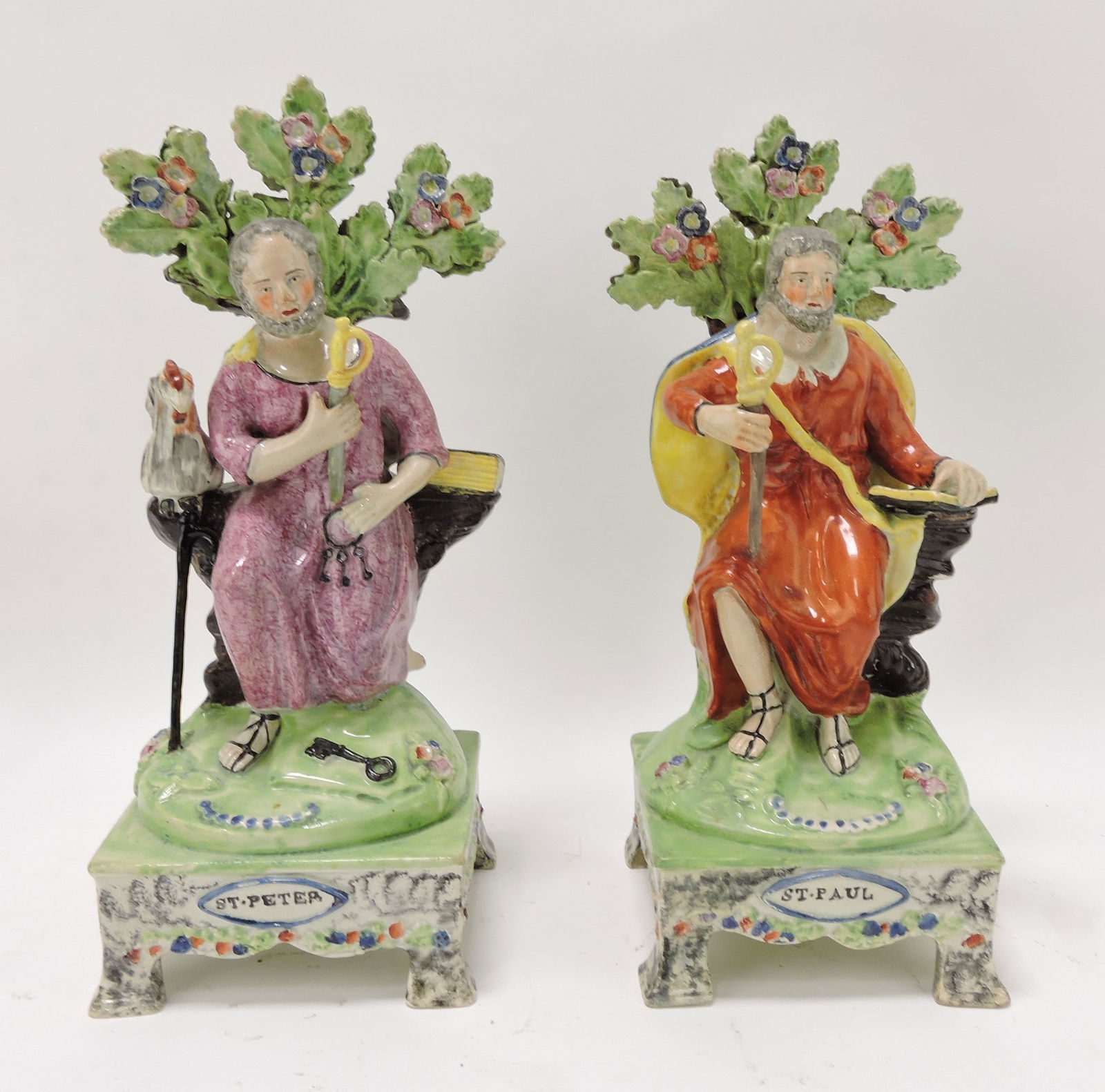 Staffordshire Pearlware St. Peter and (1 of 1)