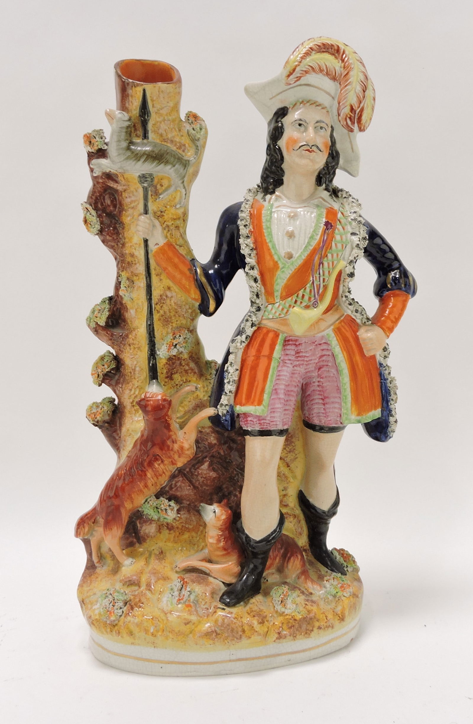 Staffordshire figural vase, 16 1/2" (1 of 1)