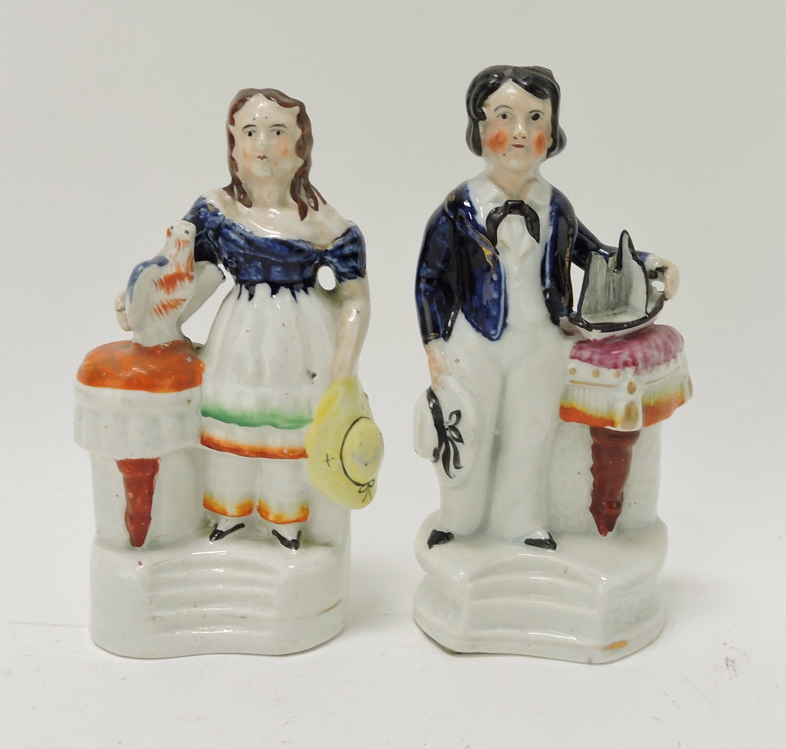 Staffordshire pair of figures with: Royal children, 6"