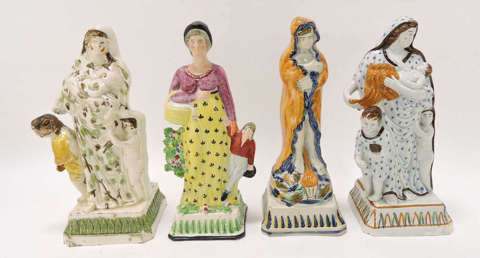 Staffordshire Pearlware lot of 4 figures, (1 of 1)