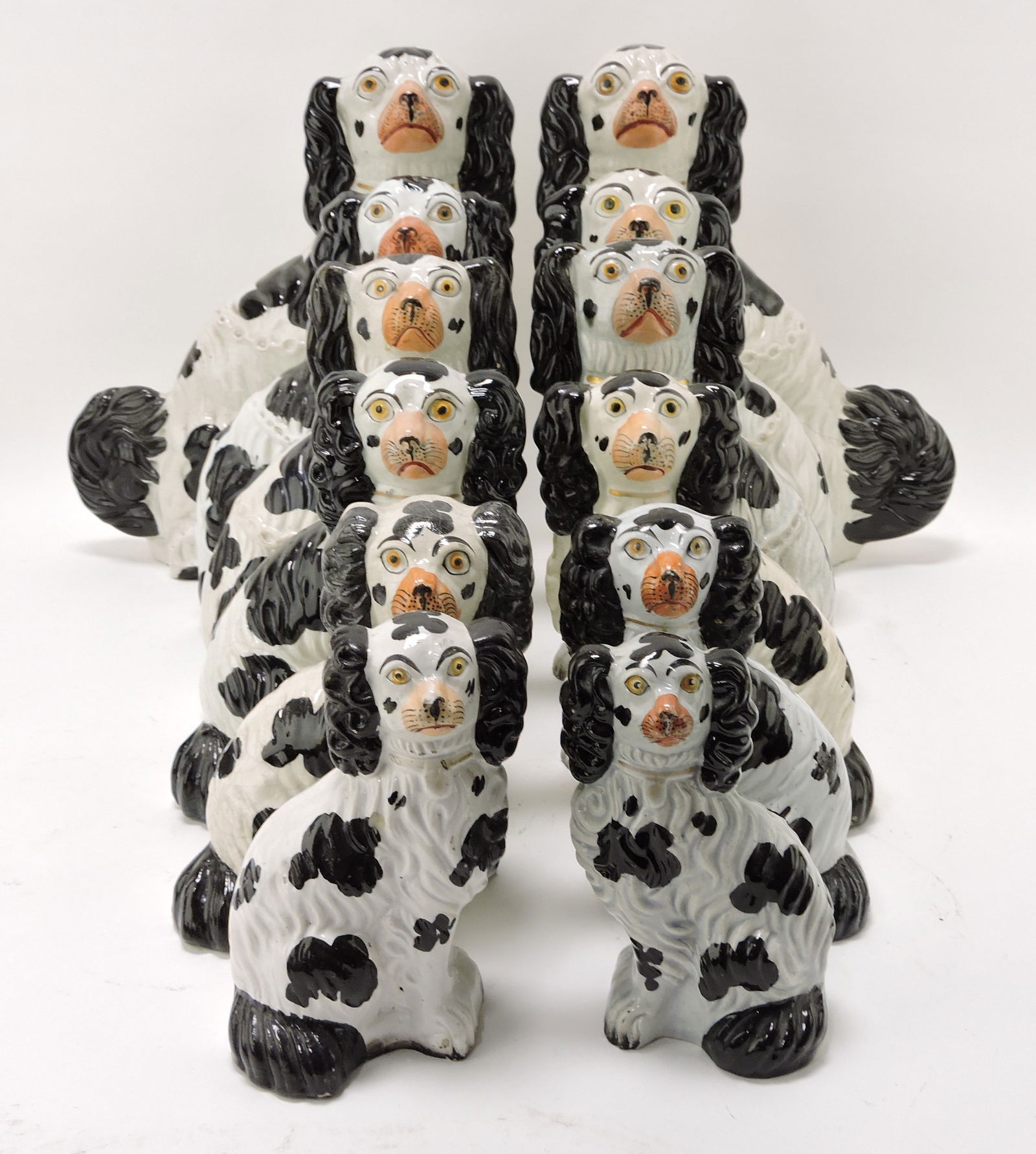 Staffordshire rare complete set of black (1 of 7)