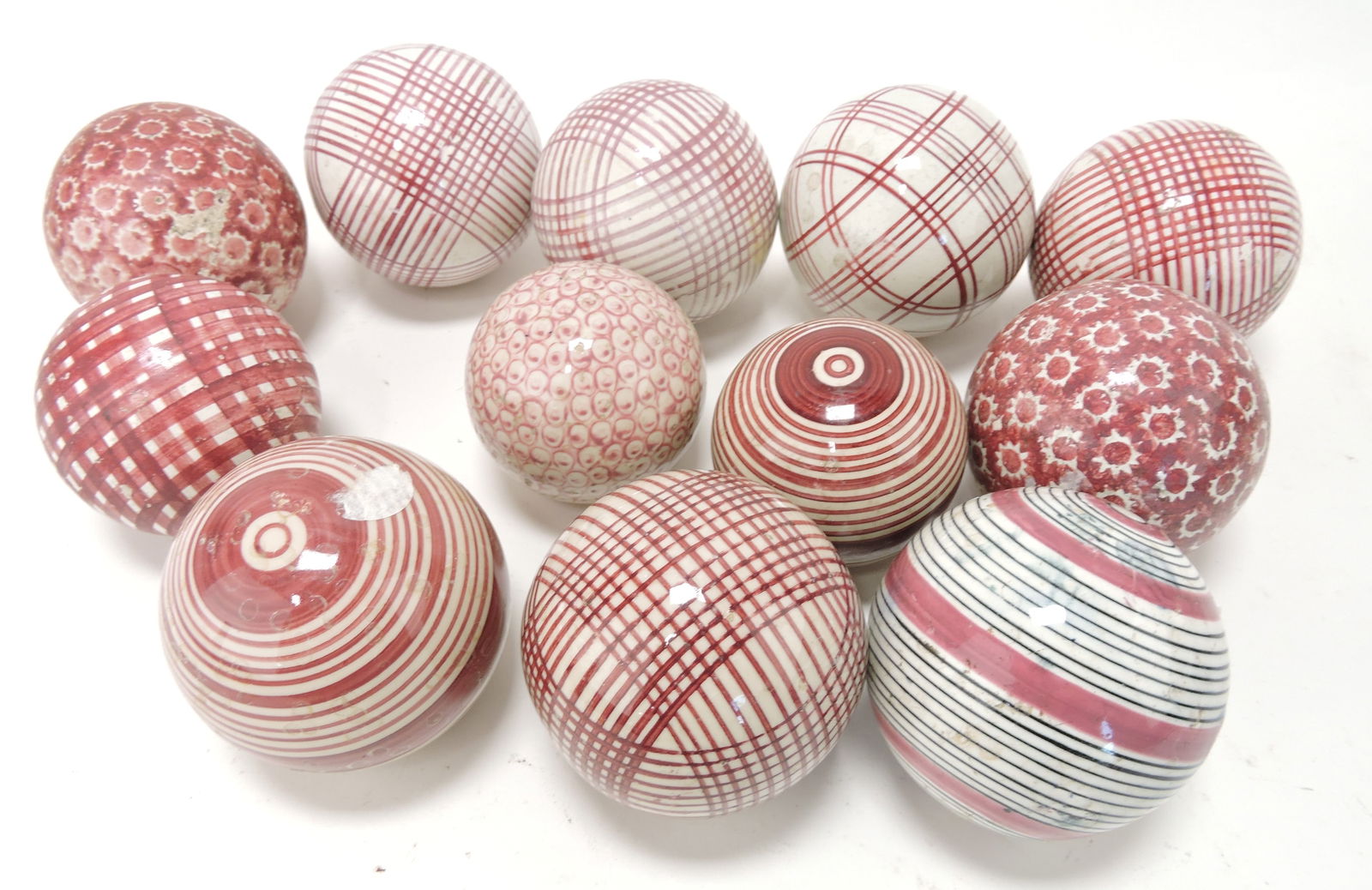 Victorian lot of 12 carpet balls, some (1 of 1)