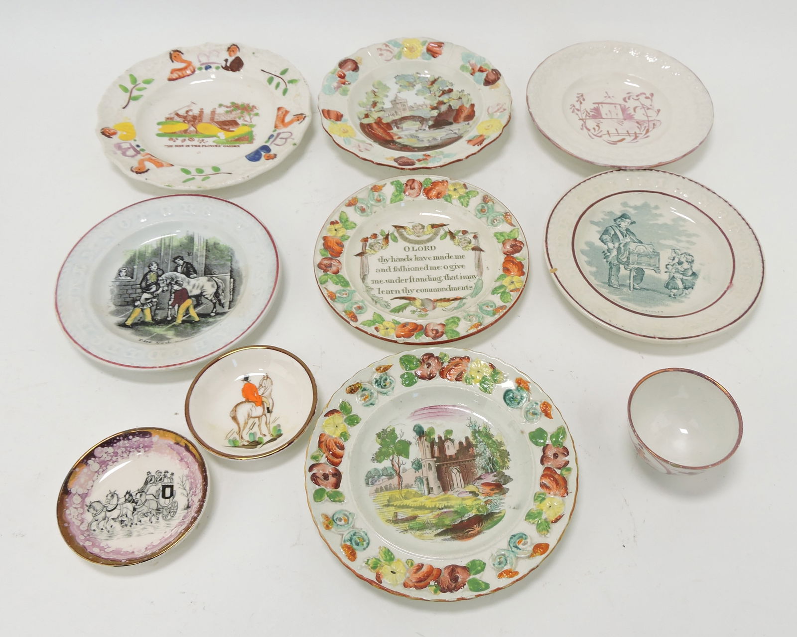 Staffordshire Pearlware and luster lot (1 of 1)