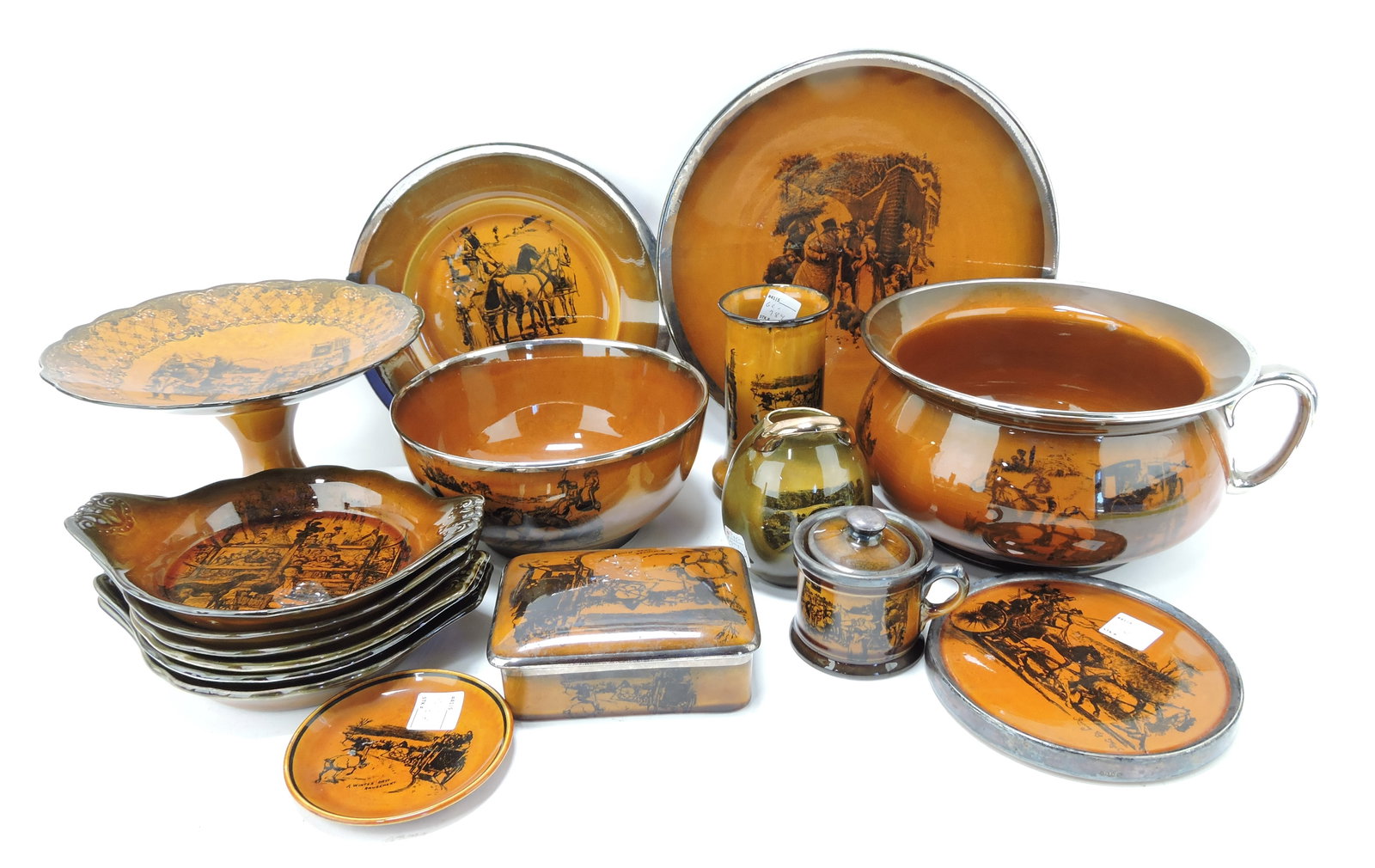Ridgway Coaching Days lot of: 17 assorted pieces