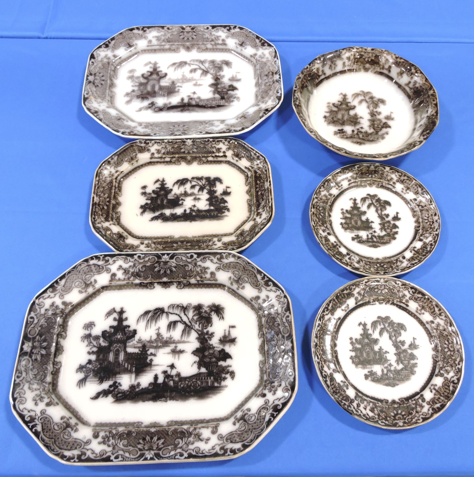 Mulberry ironstone transferware lot of (1 of 1)