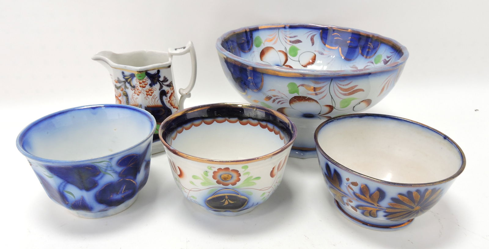 Gaudy Welsh & Dutch lot of 5 pcs: (1 of 1)