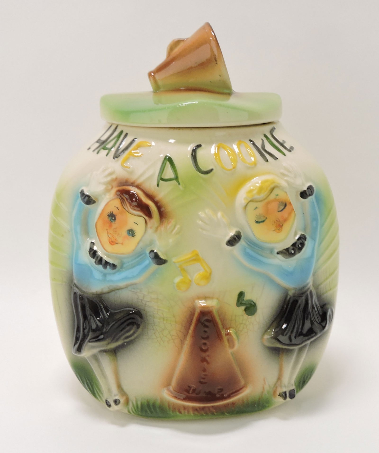 American Bisque Cheer Leader cookie: jar