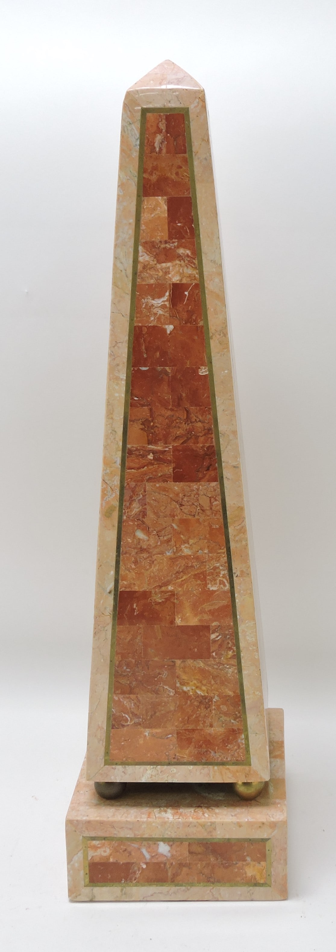 Maitland Smith 22" faux stone marble (1 of 2)