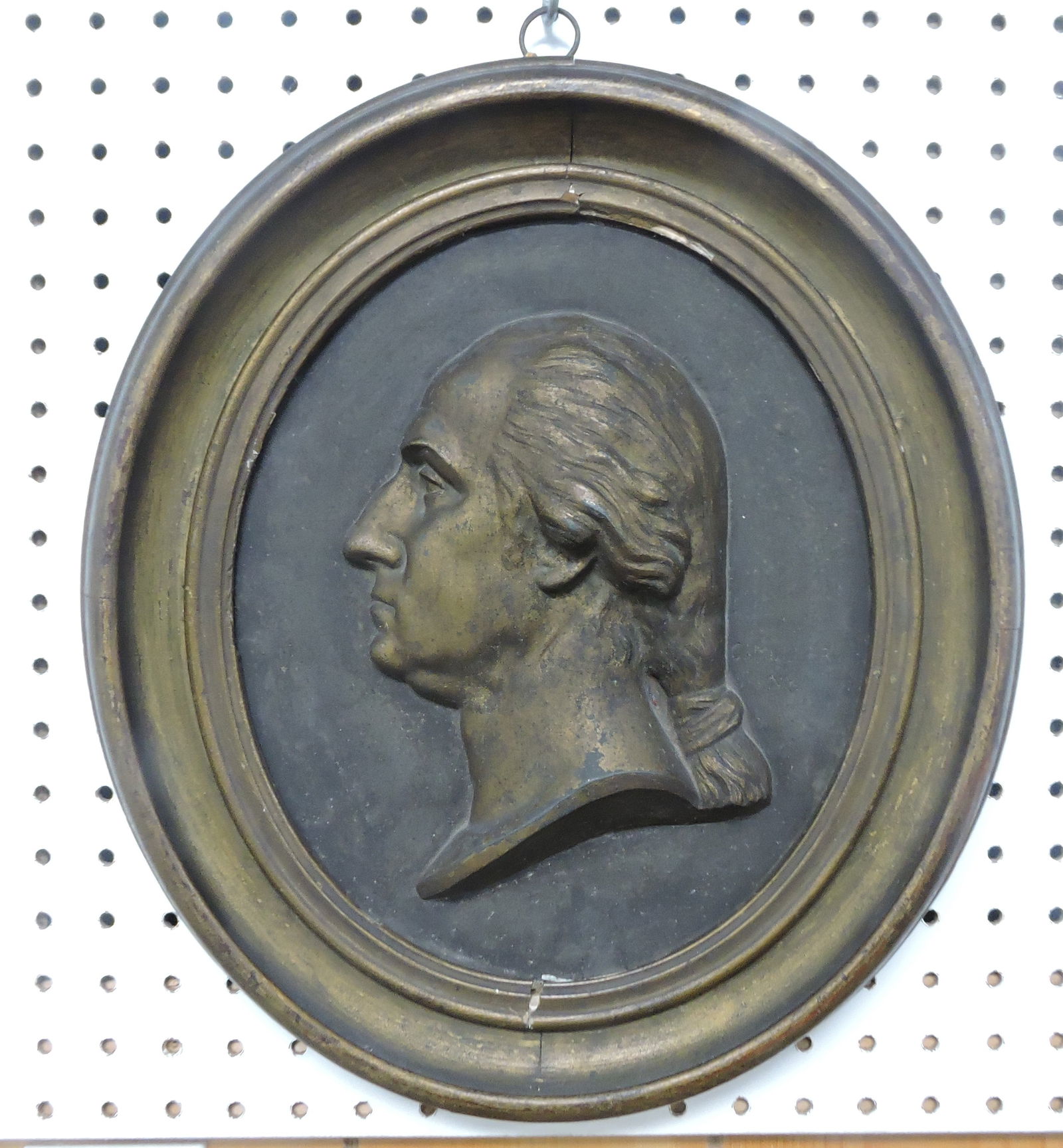 Cast aluminum wood framed oval (1 of 1)