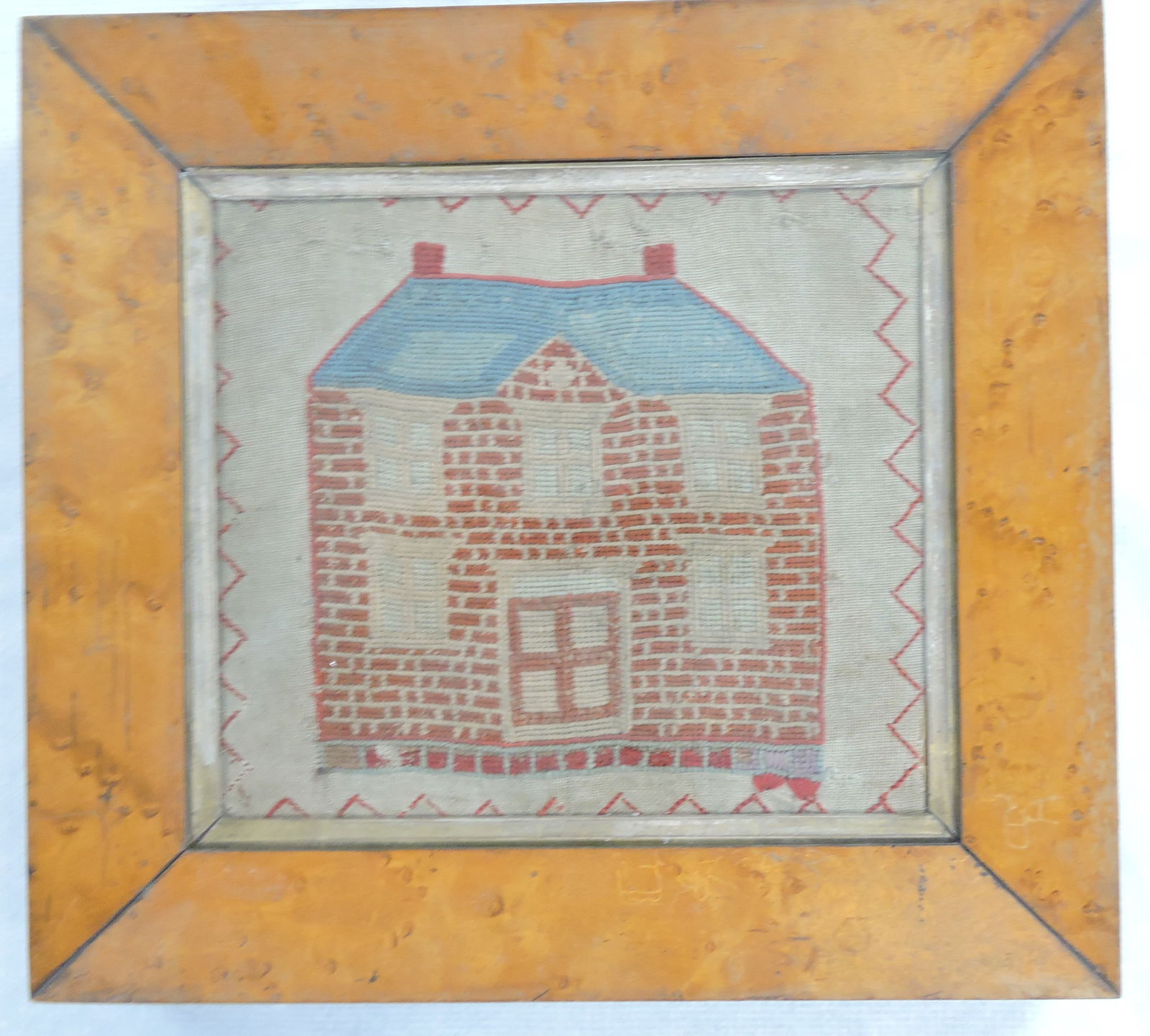 Early school house sampler in bird's (1 of 1)