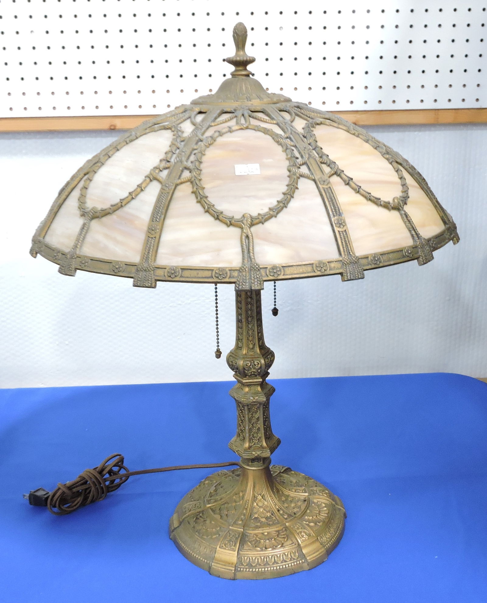 Miller panel glass table lamp, (1 of 4)