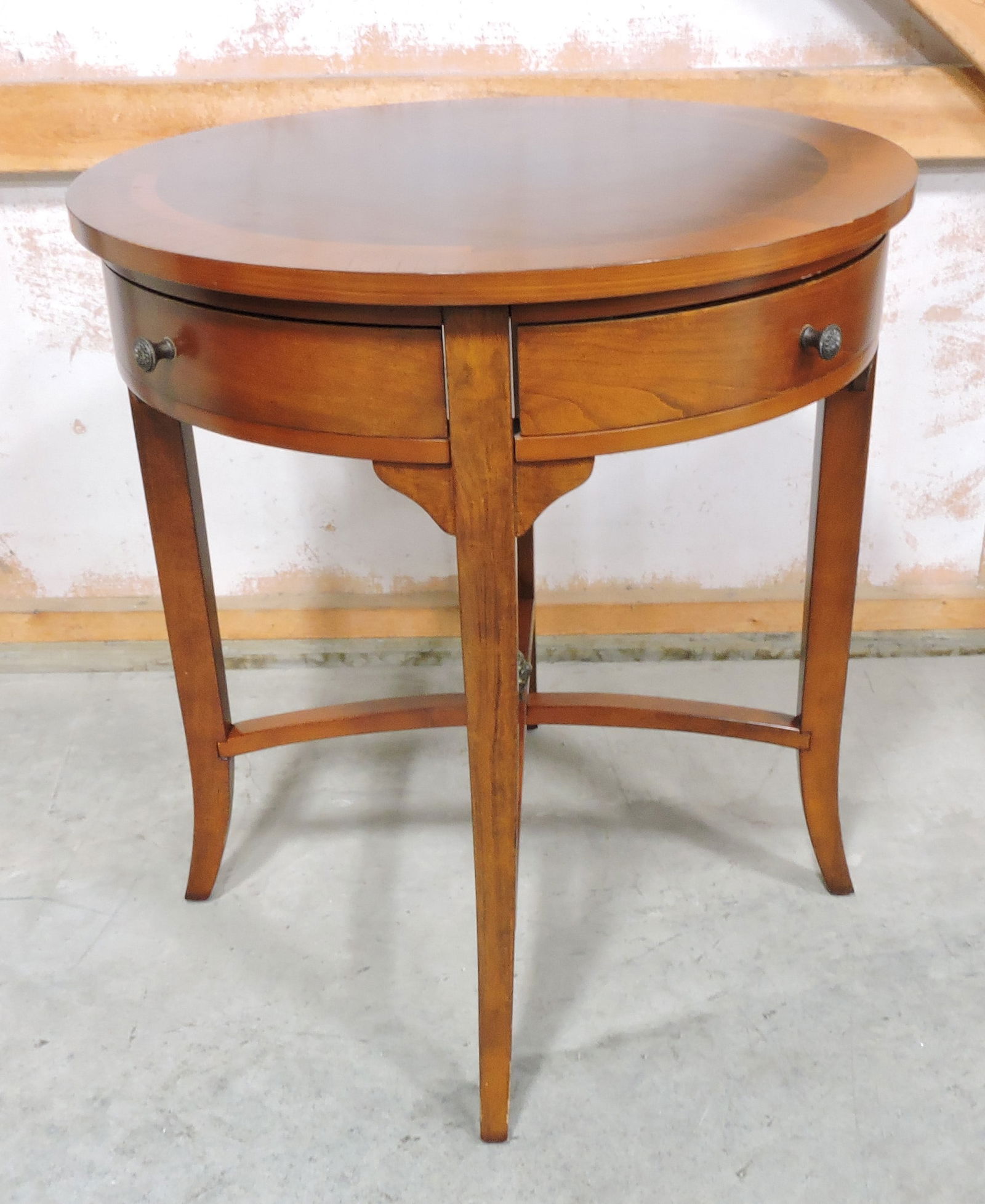 Bombay Furniture Co drum top table (1 of 3)