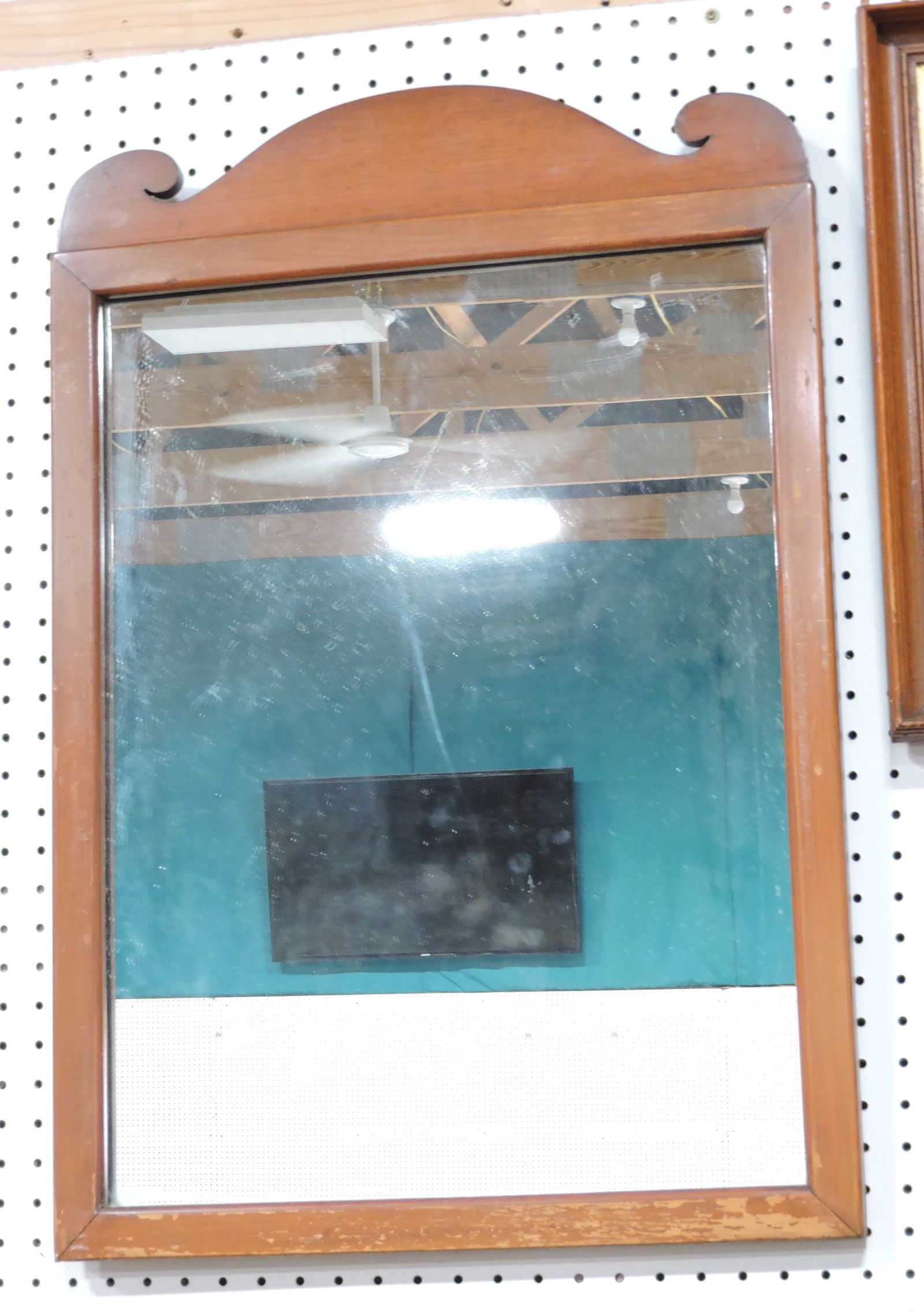 Maple framed wall mirror, 29"x20" (1 of 1)