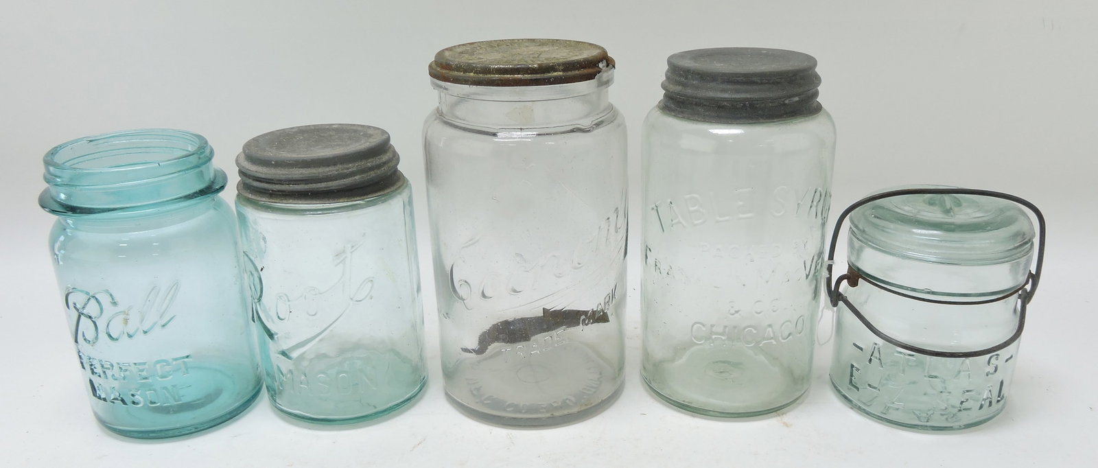 Lot of 5 fruit jars (1 of 1)