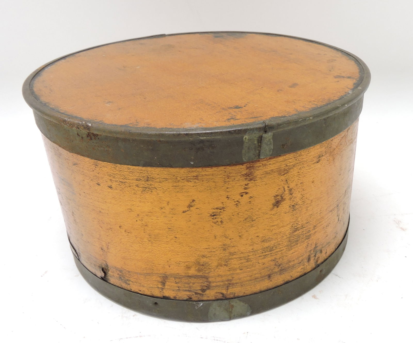 Round wooden box with lid, 8 1/4"d, (1 of 1)