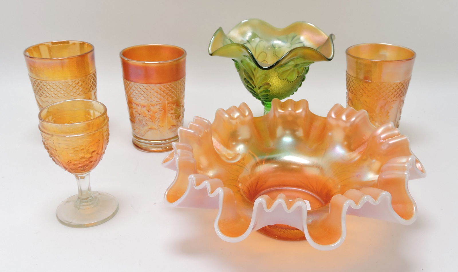 Carnival glass lot of 6 pcs (1 of 1)