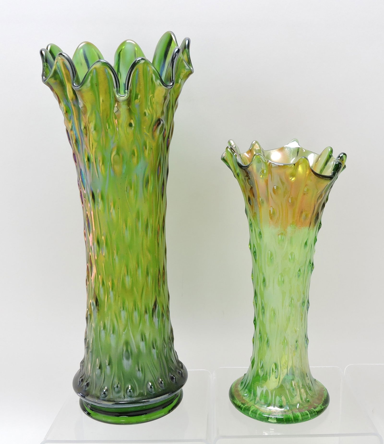 Northwood green carnival glass (1 of 1)