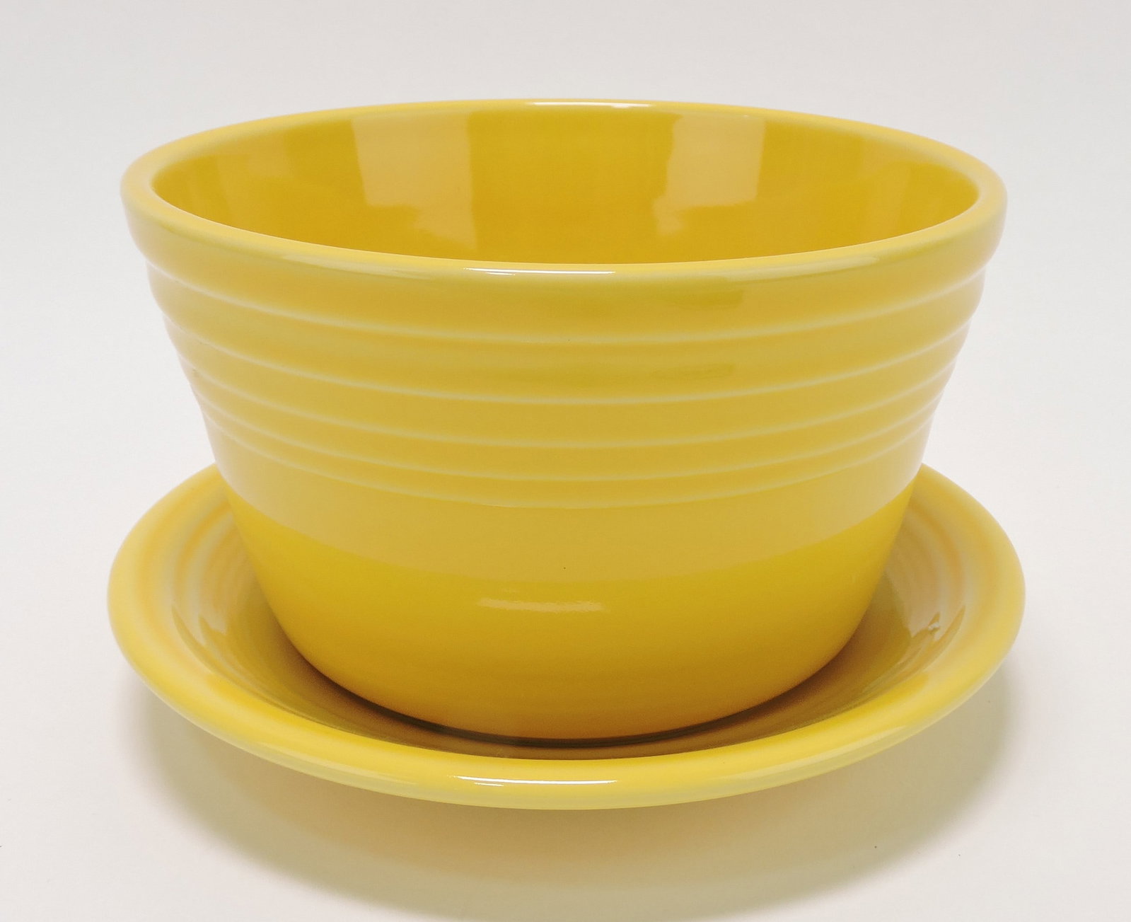 Fiesta Post 86 flower pot and saucer,: sunflower