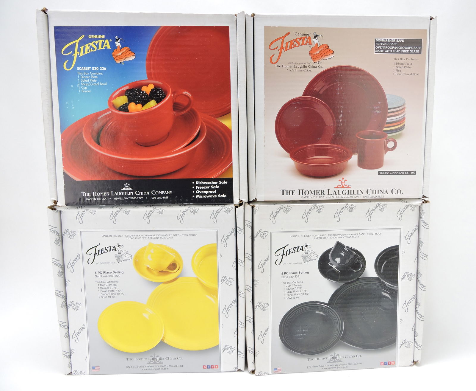 Fiesta Post 86 lot of 4 - 5 pc place settings (1 of 1)