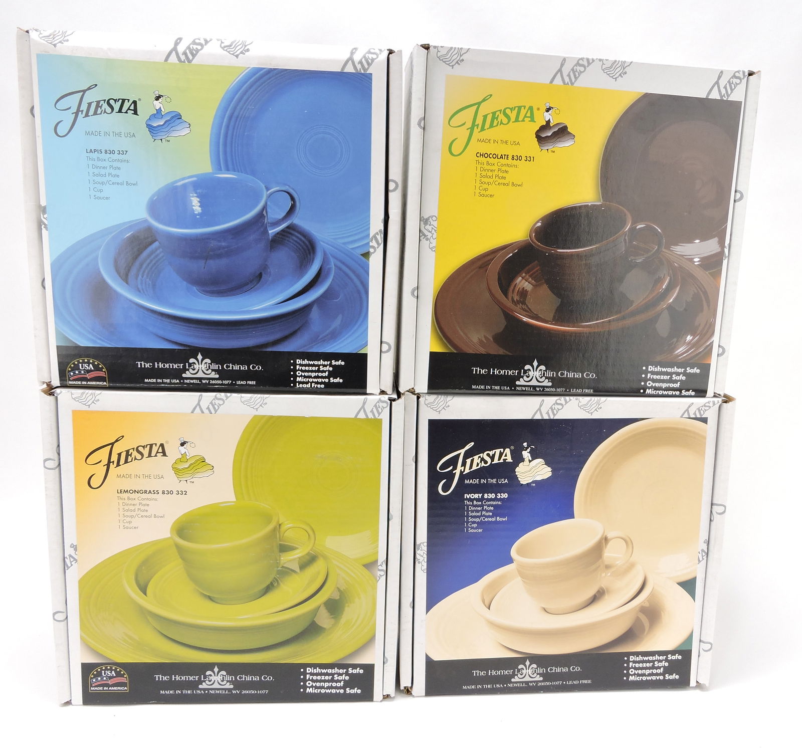 Fiesta Post 86 lot of 4 - 5 pc place settings (1 of 1)