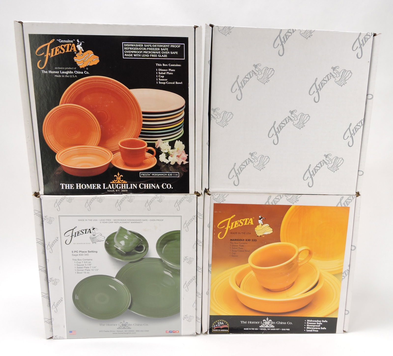 Fiesta Post 86 lot of 4 - 5 pc plate settings (1 of 1)