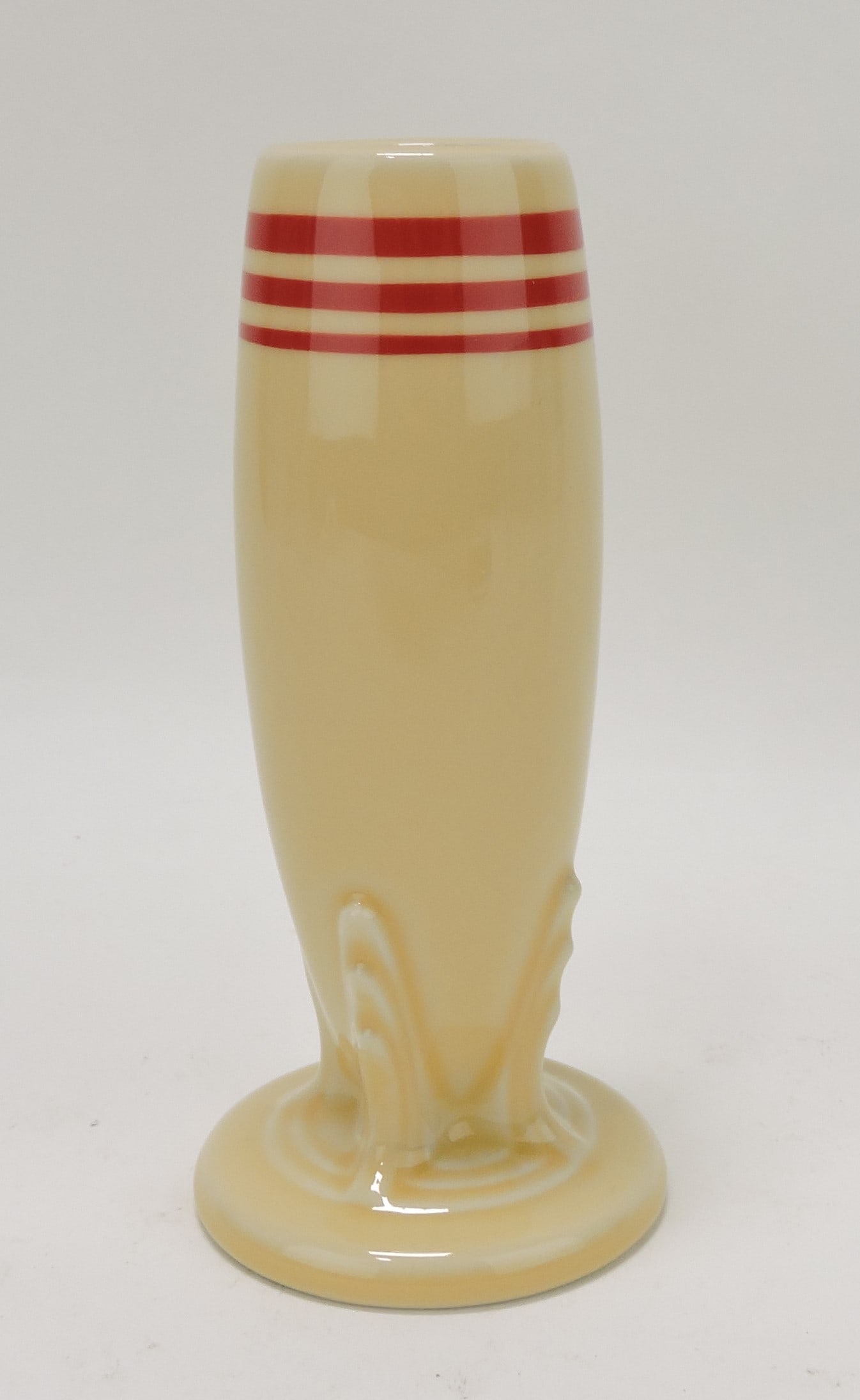 Fiesta Post 86 red stripe bud vase (1 of 1)