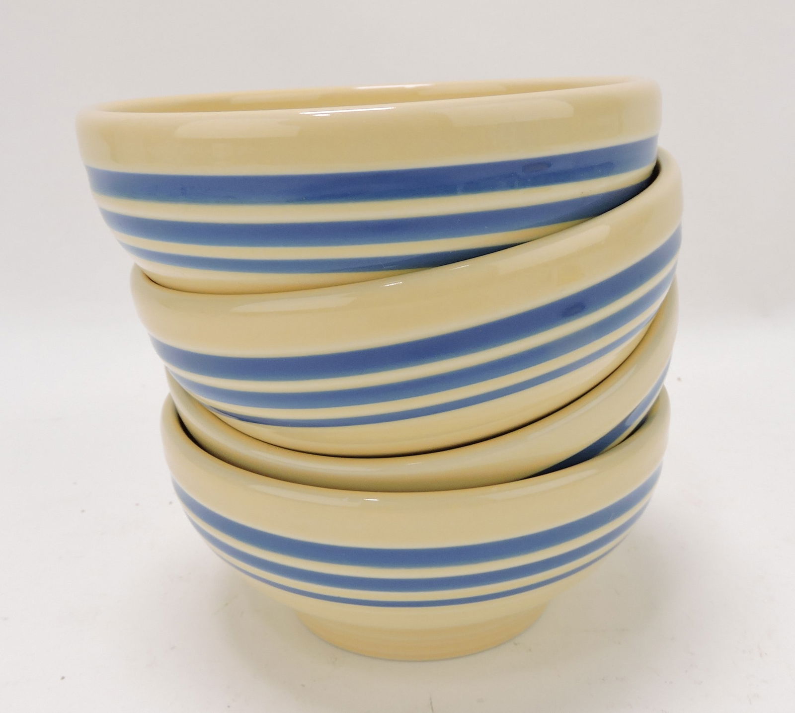 Fiesta Post 86 blue stripe lot of 4 - 5" (1 of 1)