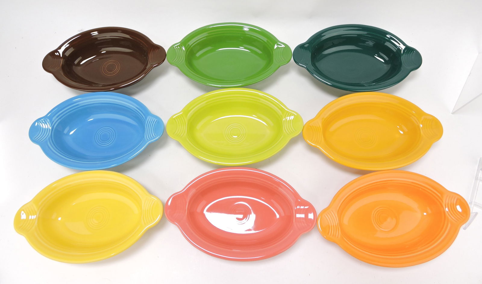 Fiesta Post 86 lot of 9 - 9 1/4" oval bakers (1 of 1)