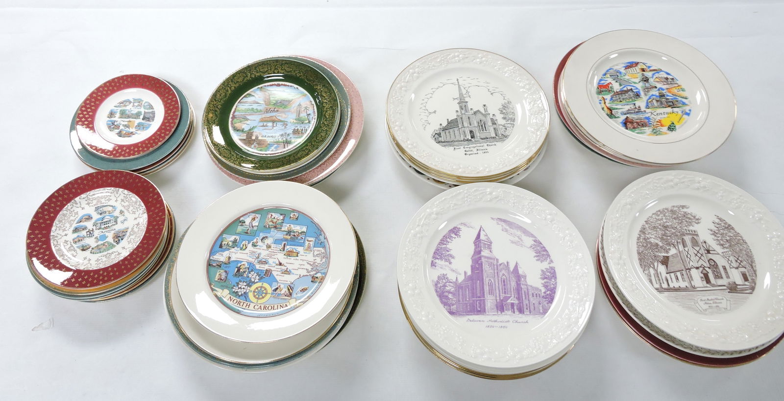 HLC lot of 60 souvenir plates: .