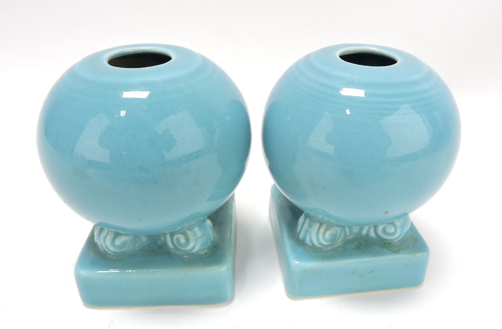 Fiesta pair bulb candle holders, turquoise (1 of 1)