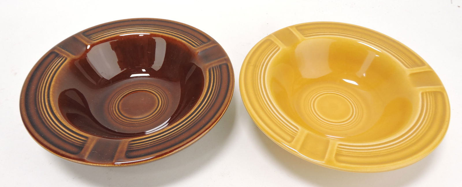 Fiesta ashtray group, amberstone and (1 of 1)