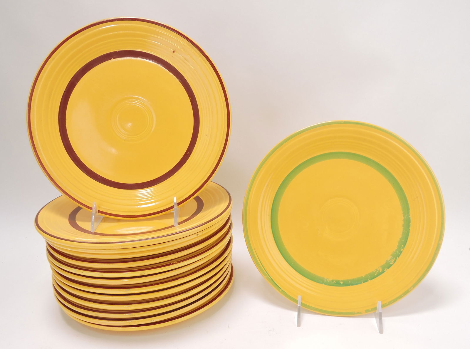 Fiesta 9" plate group: 13 yellow with (1 of 1)